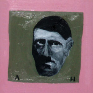 30.26 TUTTO E' POSSIBILE, A-15 TESTA DI A.H., ACRILICO E OLIO SU TELA (POLITTICO IN 26 PARTI),2011, CM 30X30