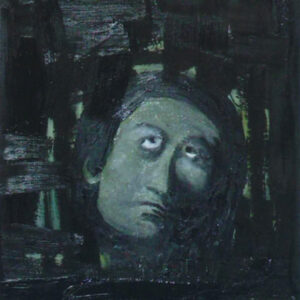 30.26 TUTTO E' POSSIBILE, A-16 TESTA, ACRILICO E OLIO SU TELA (POLITTICO IN 26 PARTI),2011, CM 30X30