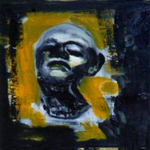 30.26 TUTTO E' POSSIBILE, A-8 TESTA, ACRILICO E OLIO SU TELA (POLITTICO IN 26 PARTI),2011, CM 30X30