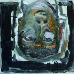 30.26 TUTTO E' POSSIBILE, A-9 TESTA, ACRILICO E OLIO SU TELA (POLITTICO IN 26 PARTI),2011, CM 30X30